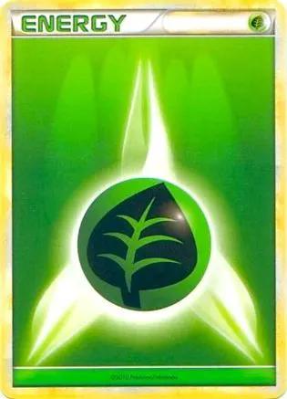 GrassEnergy (2010 Unnumbered HGSS Style Non-Holo)  - League & Championship Cards