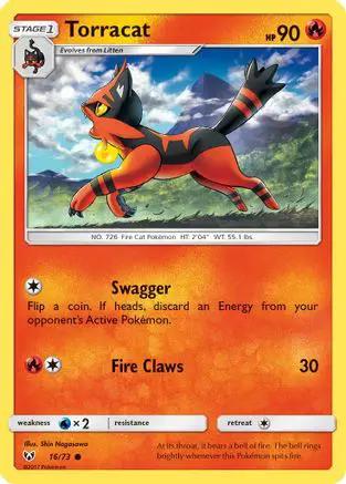 Torracat 016/73 - Shining Legends Reverse Holofoil