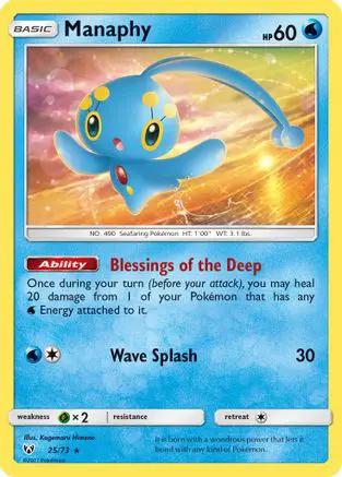 Manaphy 025/73 - Shining Legends Reverse Holofoil