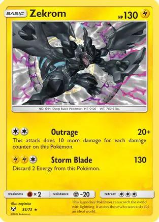 Zekrom 035/73 - Shining Legends Reverse Holofoil