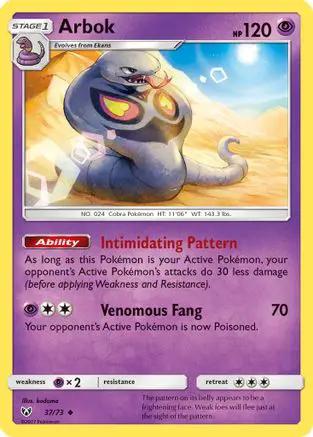 Arbok 037/73 - Shining Legends Reverse Holofoil