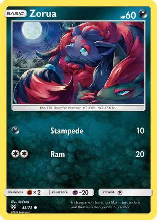 Zorua 052/73 - Shining Legends Reverse Holofoil