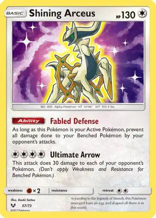 Shining Arceus 057/73 - Shining Legends Holofoil