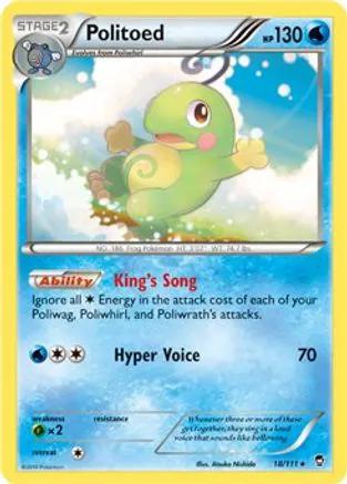Politoed (Cosmos Holo) 018/111 - Miscellaneous Cards & Products Holofoil