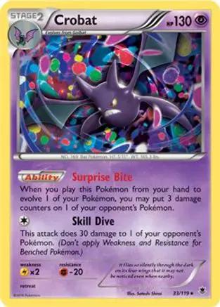 Crobat (Cosmos Holo) 033/119 - Miscellaneous Cards & Products Holofoil