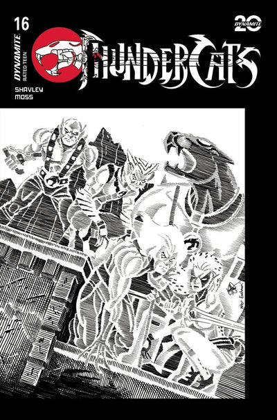 Thundercats #16 T 1:20 Tmnt Homage Ken Haeser Line Art (05/21/2025) Dynamite