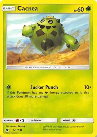 Cacnea 005/111 - SM  Crimson Invasion Reverse Holofoil