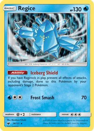 Regice 028/111 - SM  Crimson Invasion Holofoil