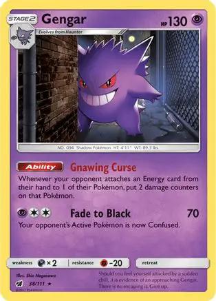 Gengar 038/111 - SM  Crimson Invasion Holofoil
