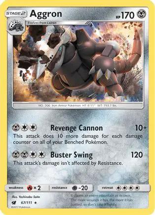 Aggron 067/111 - SM  Crimson Invasion Holofoil