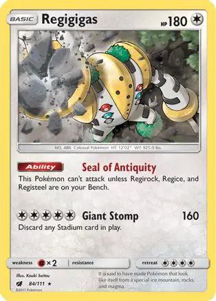 Regigigas 084/111 - SM  Crimson Invasion Holofoil