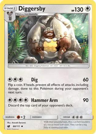 Diggersby 088/111 - SM  Crimson Invasion Reverse Holofoil