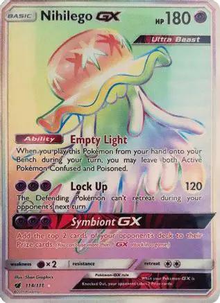 Nihilego GX (Secret) 114/111 - SM  Crimson Invasion Holofoil