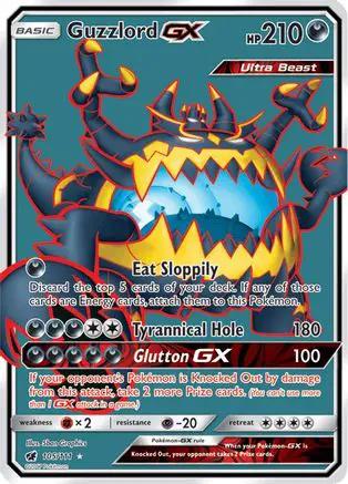 Guzzlord GX (Full Art) 105/111 - SM  Crimson Invasion Holofoil