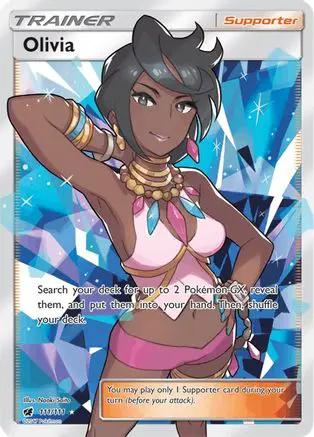 Olivia (Full Art) 111/111 - SM  Crimson Invasion Holofoil