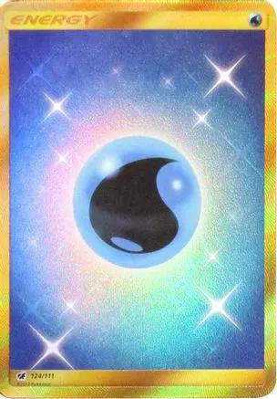 Water Energy (Secret) 124/111 - SM  Crimson Invasion Holofoil