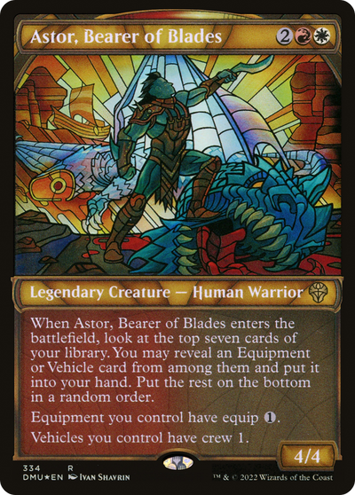 Astor, Bearer of Blades (DMU-334) - Dominaria United: (Showcase) Foil