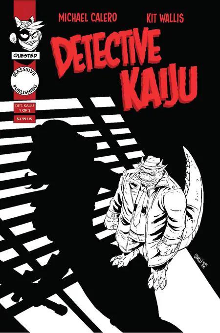Detective Kaiju #1 (Of 4) C Michael Calero Noir Homage Variant (05/14/2025) Massive