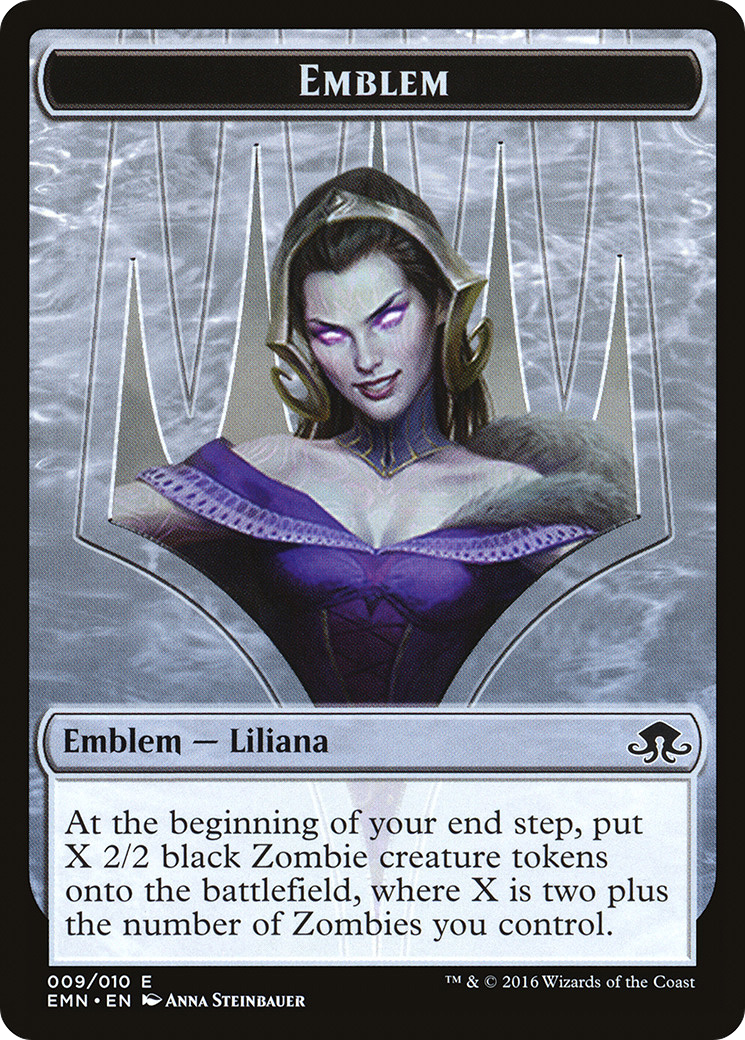 Liliana, the Last Hope Emblem (EMN-009) - Eldritch Moon Tokens