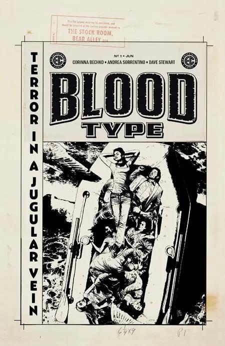 Ec Blood Type #1 (Of 4) E 1:20 Andrea Sorrentino B&W Artist Edition Variant (06/11/2025) Oni