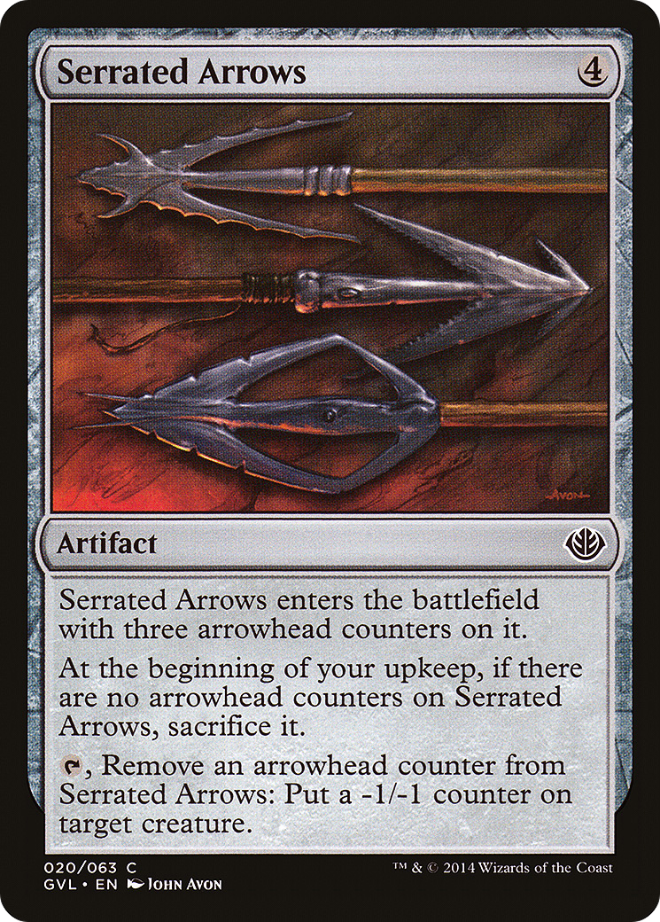 Serrated Arrows (DD3-020) - Duel Decks Anthology: Garruk vs. Liliana