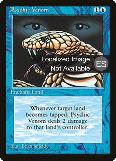 Psychic Venom (4BB-096) - Fourth Edition Foreign Black Border