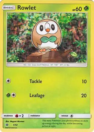 Rowlet 001/12 - McDonalds Promos 2017 Holofoil