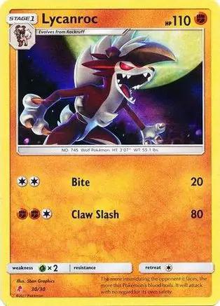 Lycanroc (#Holofoil) 030 - SM Trainer Kit Lycanroc & Alolan Raichu Holofoil