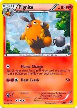 Pignite (Cracked Ice Holo) 017/114 - Miscellaneous Cards & Products Holofoil