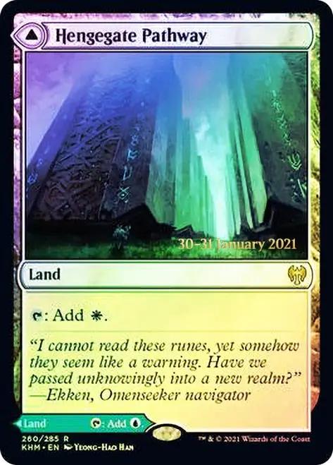 Hengegate Pathway // Mistgate Pathway (PRE-260S) - Kaldheim Promos Foil