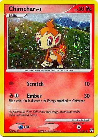 Chimchar (Cosmos Holo) 076/130 - Miscellaneous Cards & Products Holofoil