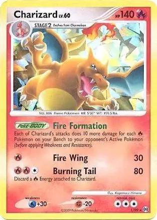 Charizard (Cracked Ice Holo) 001/99 - Miscellaneous Cards & Products Holofoil