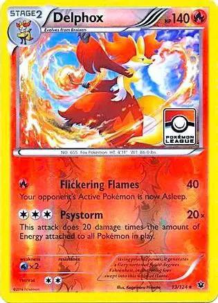 Delphox (Pokemon League) 013/124 - League & Championship Cards Reverse Holofoil