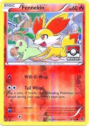 Fennekin (Pokemon League) 010/124 - League & Championship Cards Reverse Holofoil
