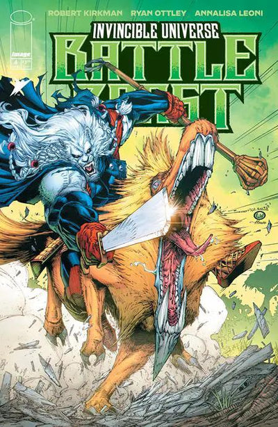Invincible Universe Battle Beast #4 E 1:50 Brett Booth & John Livesay Variant (08/20/2025) Image