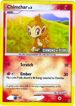 Chimchar [Diamond & Pearl] 076/130 - Burger King Promos Reverse Holofoil