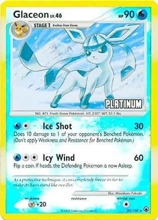 Glaceon [Platinum] 020/100 - Burger King Promos Reverse Holofoil