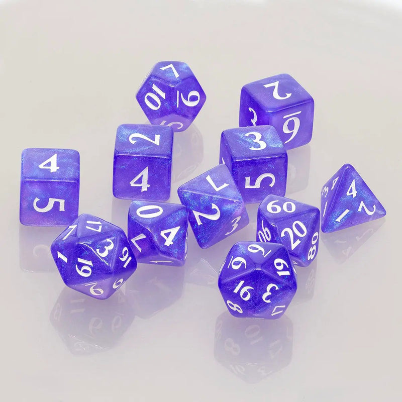 ECLIPSE® Acrylic RPG Dice Set (11ct) - Royal Purple