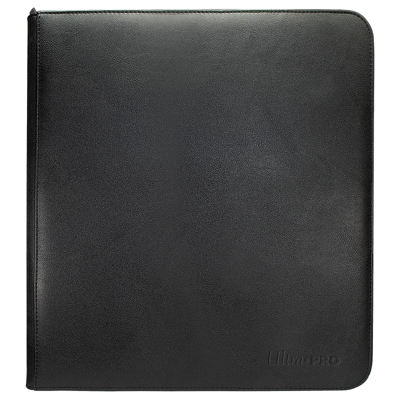 Vivid Black 12-Pocket Zippered PRO-BINDER® Album