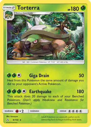 Torterra 009/156 - SM  Ultra Prism Reverse Holofoil