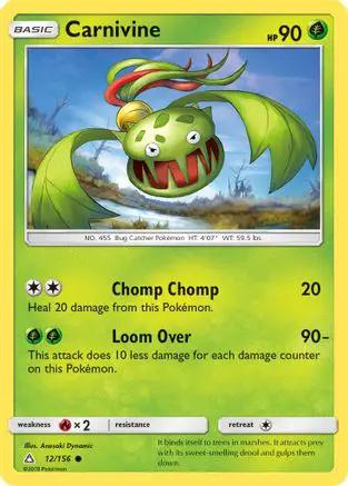 Carnivine 012/156 - SM  Ultra Prism Reverse Holofoil