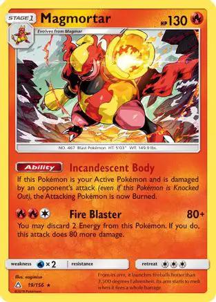 Magmortar 019/156 - SM  Ultra Prism Holofoil