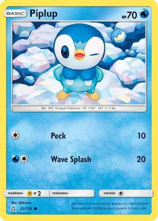 Piplup 032/156 - SM  Ultra Prism Reverse Holofoil