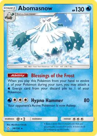 Abomasnow 038/156 - SM  Ultra Prism Reverse Holofoil