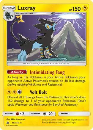 Luxray 048/156 - SM  Ultra Prism Reverse Holofoil