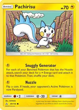 Pachirisu 049/156 - SM  Ultra Prism Reverse Holofoil