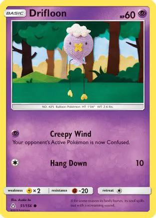 Drifloon 051/156 - SM  Ultra Prism Reverse Holofoil