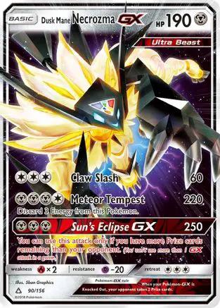 Dusk Mane Necrozma GX 090/156 - SM  Ultra Prism Holofoil