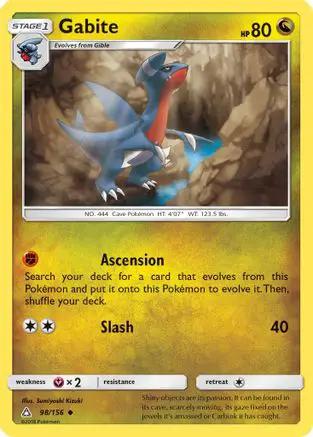 Gabite 098/156 - SM  Ultra Prism Reverse Holofoil