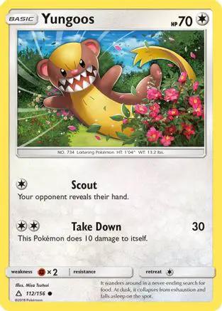 Yungoos 112/156 - SM  Ultra Prism Reverse Holofoil